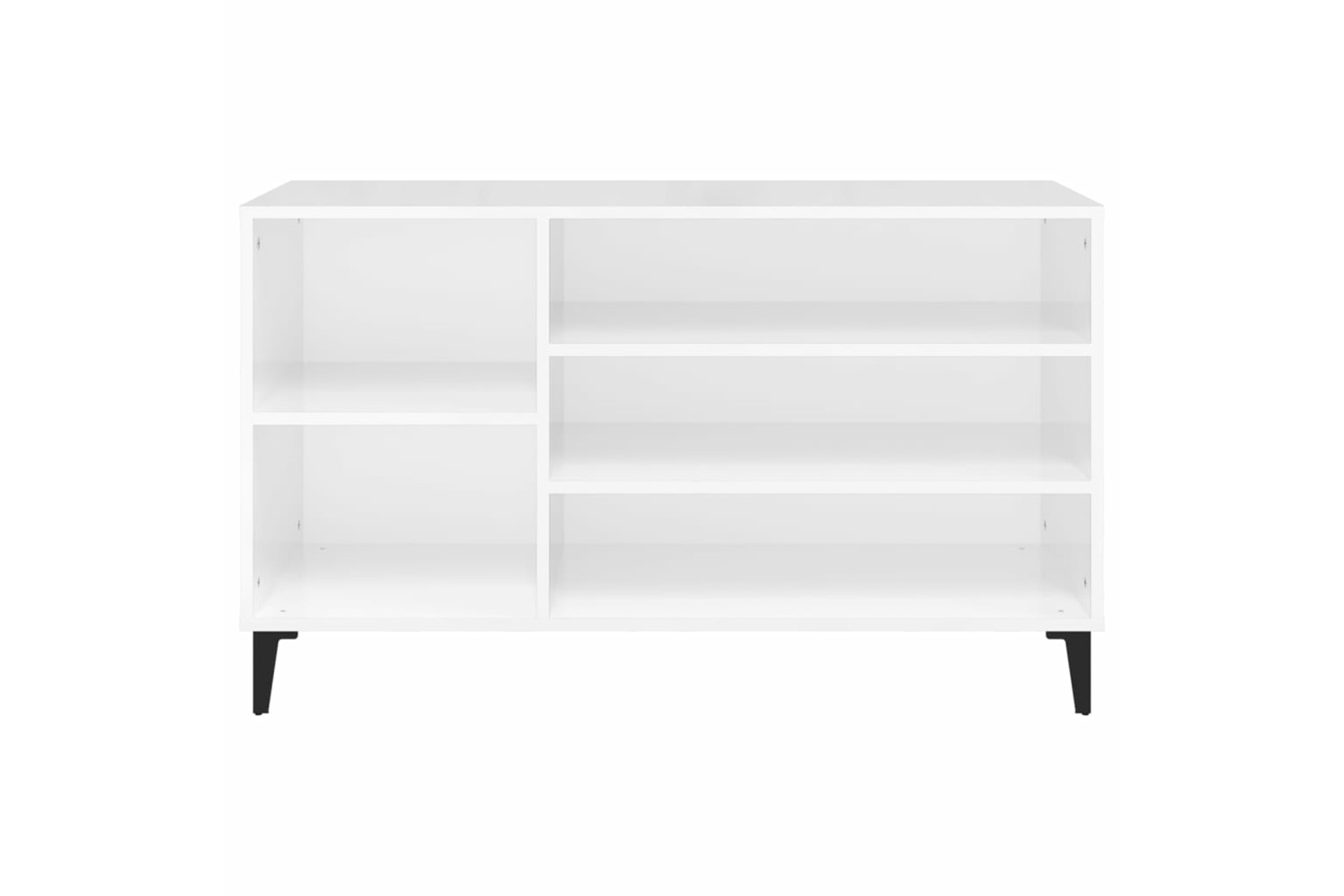 vidaXL 819750 Shoe Cabinet High Gloss White 102x36x60cm Engineered Wood