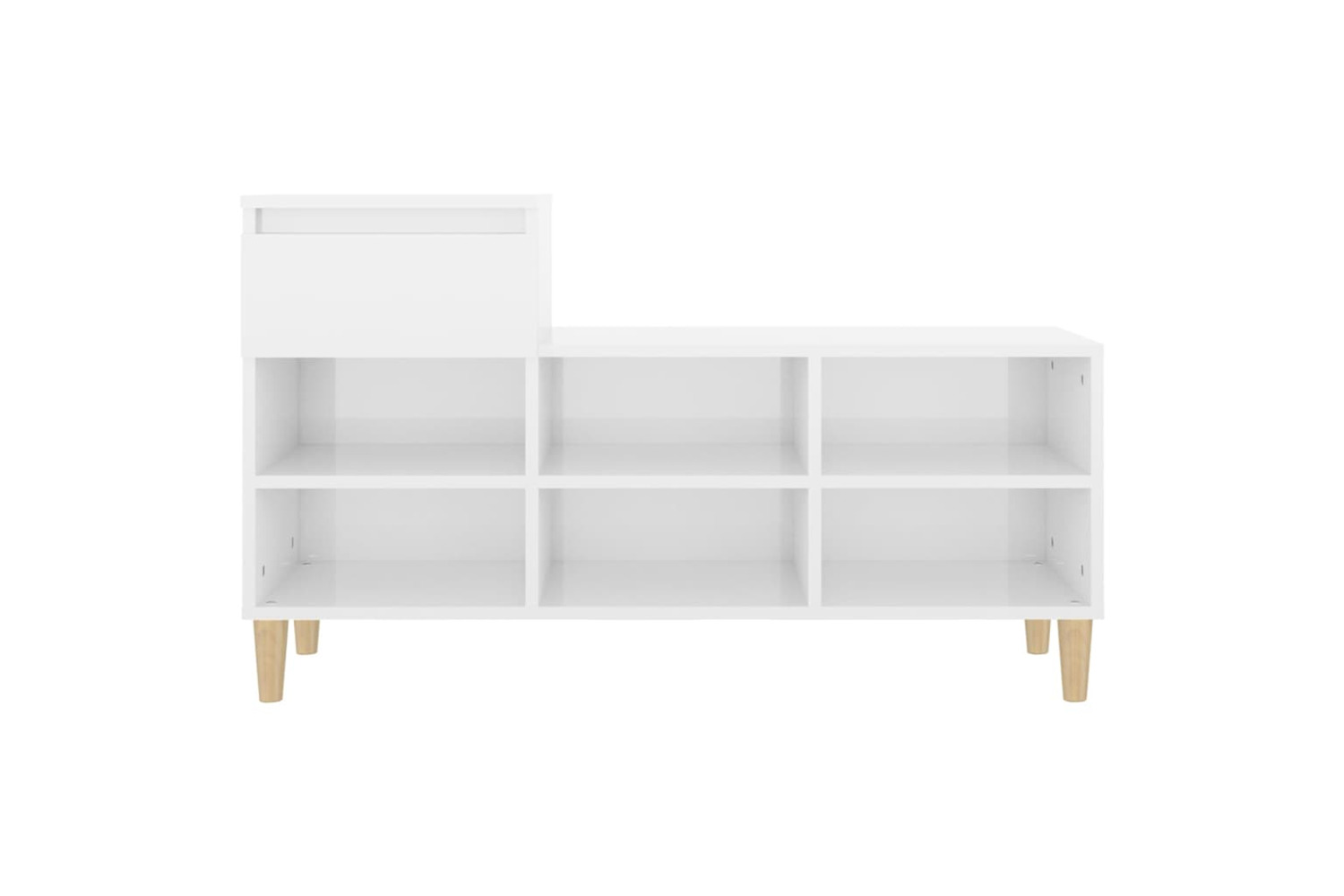 vidaXL 819733 Shoe Cabinet Black 102x36x60cm Engineered Wood