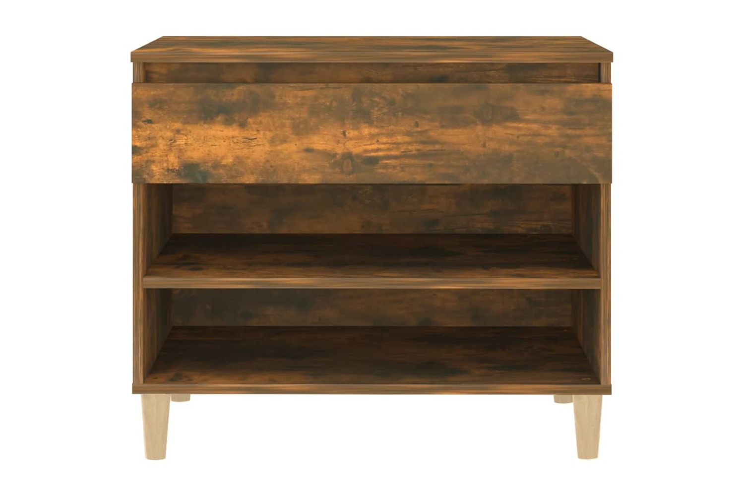vidaXL 819761 Shoe Cabinet Smoked Oak 70x36x60cm Engineered Wood