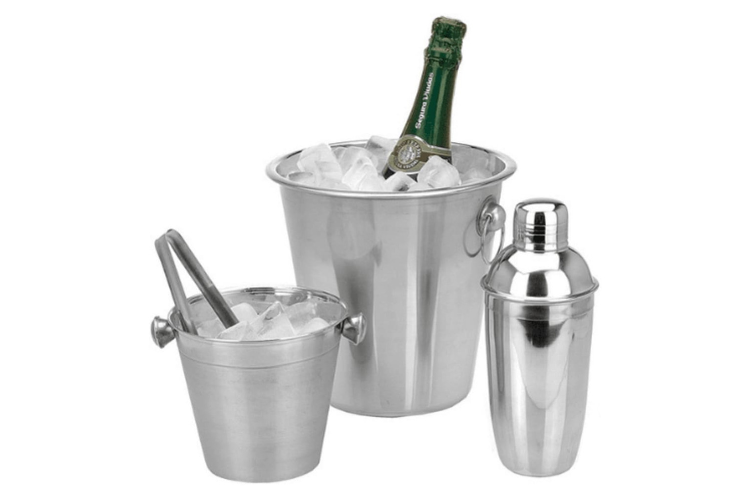 Excellent Houseware 424155 4 Piece Bar Set Stainless Steel