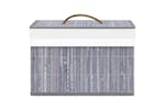 Vidaxl 320767 Bamboo Storage Boxes 4 Pcs Grey