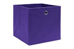 Vidaxl 288355 Storage Boxes 10 Pcs Purple 32x32x32 Cm Fabric