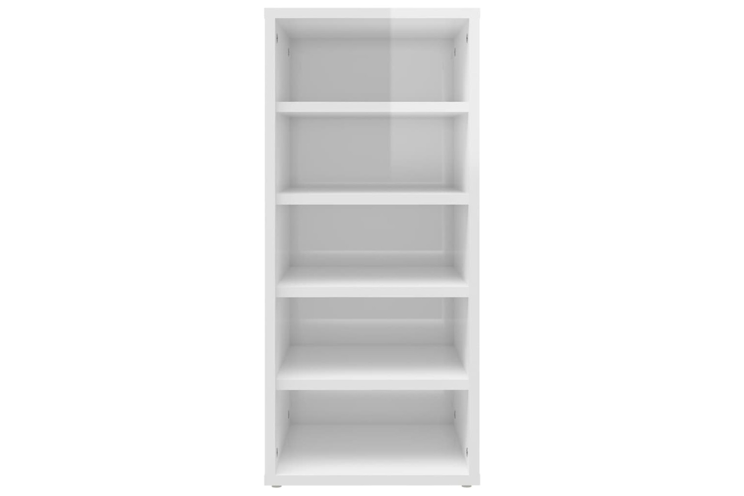 vidaXL 808994 Shoe Cabinets 2 Pcs High Gloss White 31.5x35x70cm Engineered Wood