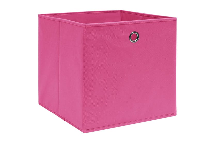 Vidaxl 325203 Storage Boxes 4 Pcs Non-woven Fabric 28x28x28 Cm Pink