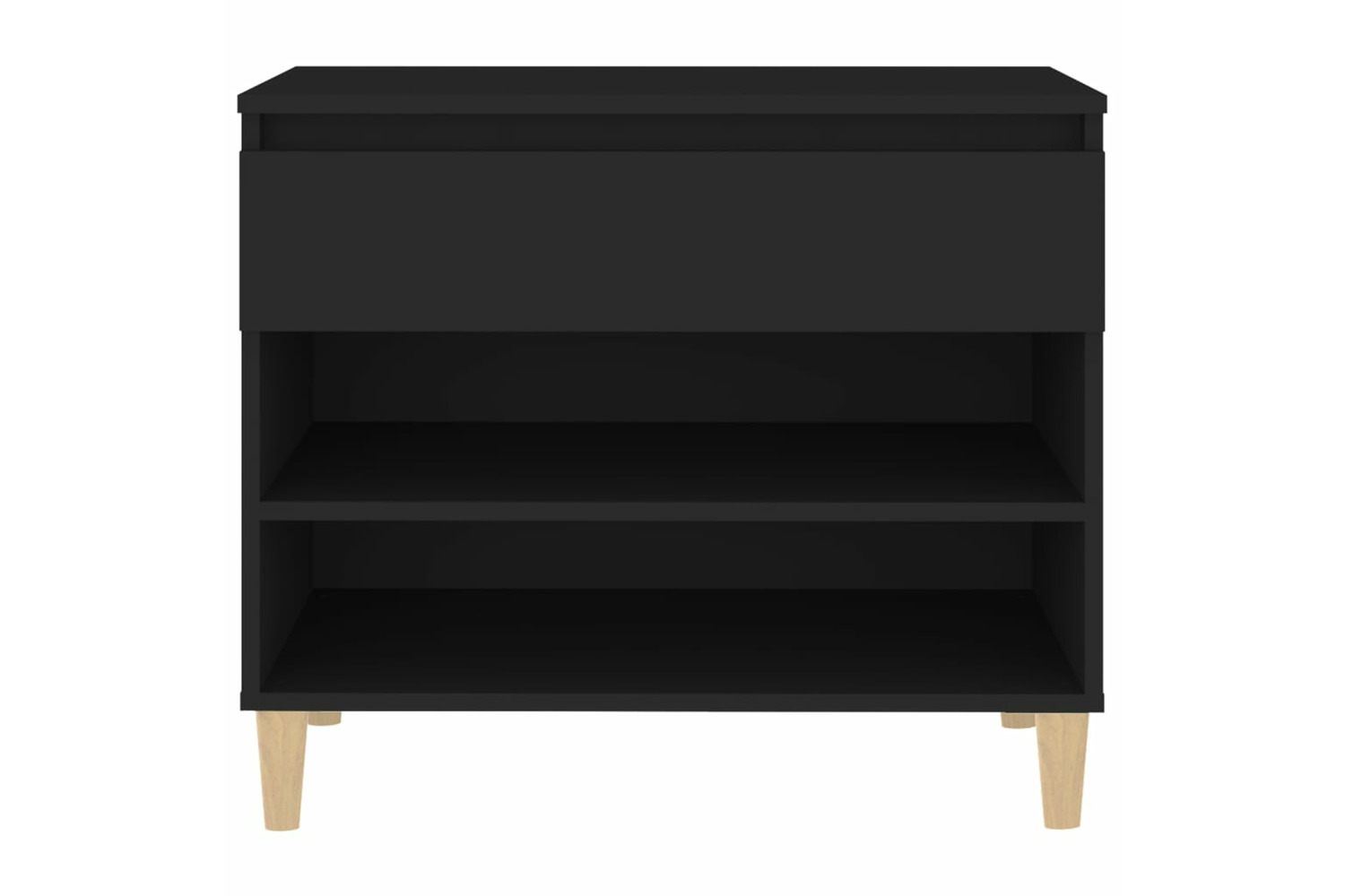 vidaXL 819757 Shoe Cabinet Black 70x36x60cm Engineered Wood