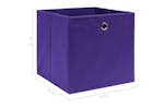 Vidaxl 288353 Storage Boxes 4 Pcs Purple 32x32x32 Cm Fabric