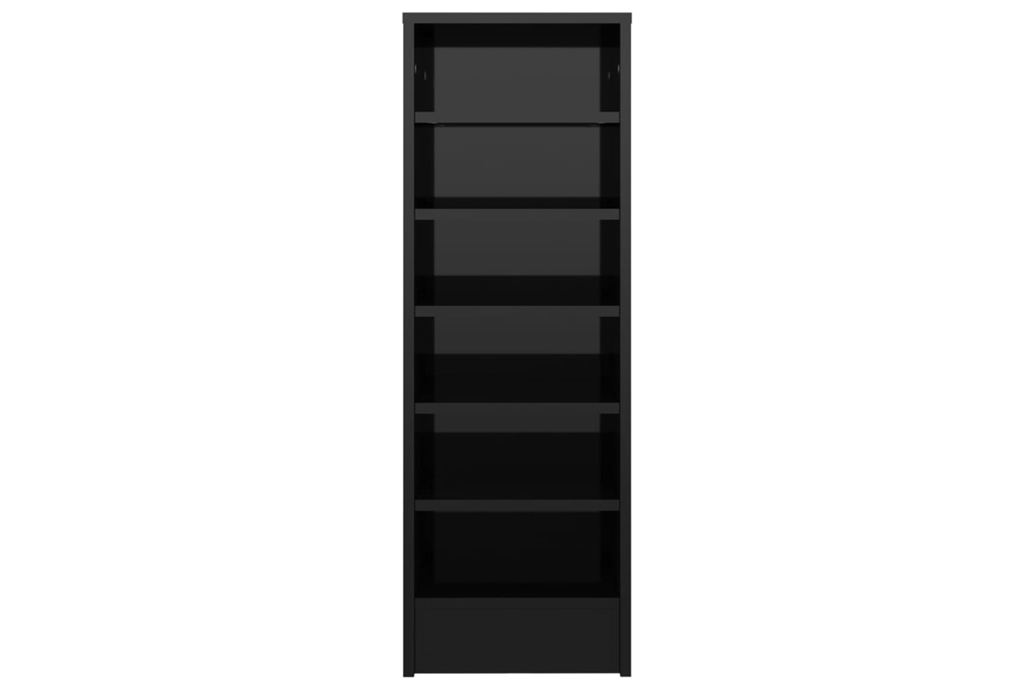 vidaXL 809006 Shoe Cabinet High Gloss Black 31.5x35x90cm Engineered Wood