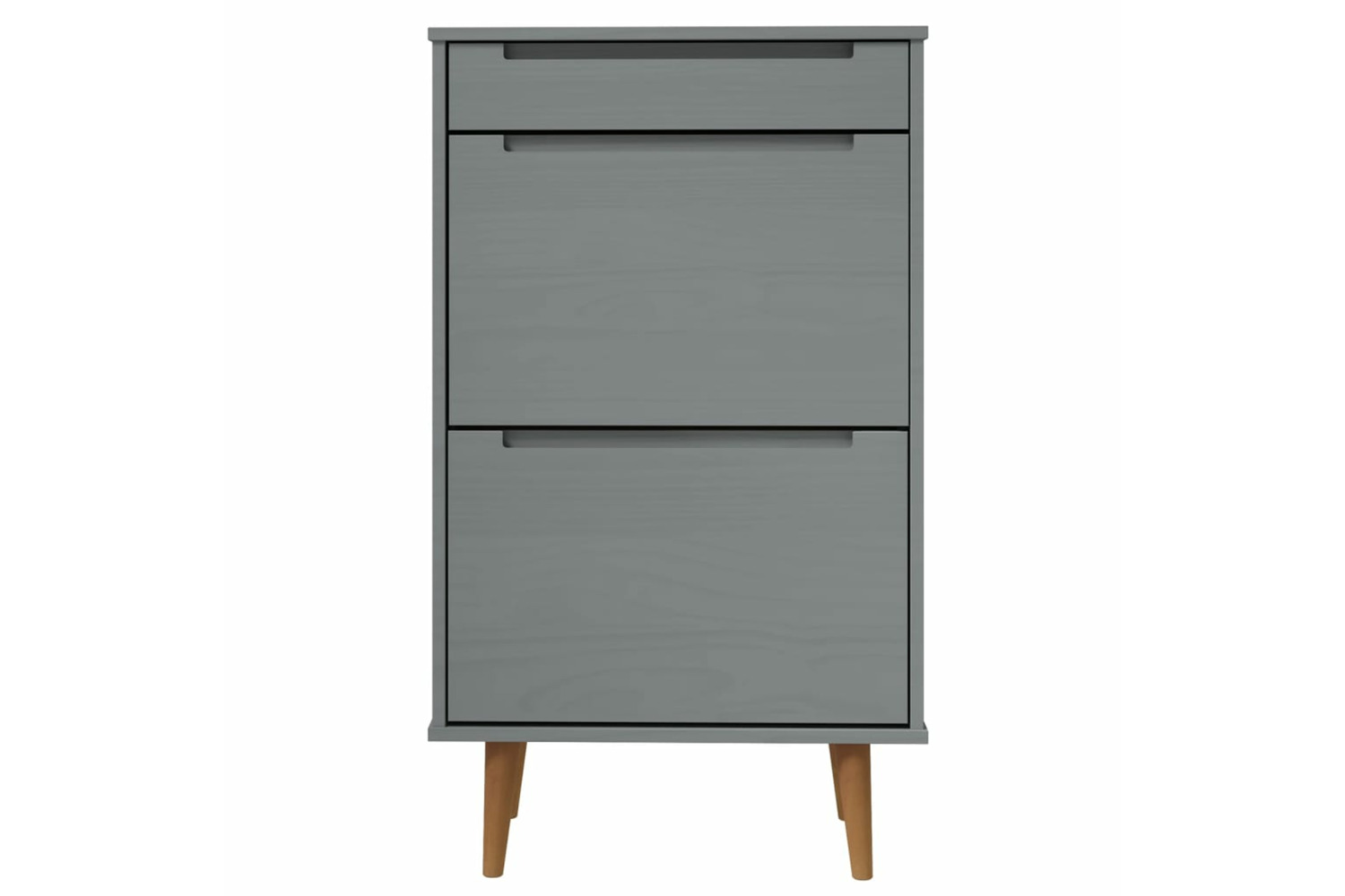 vidaXL 350527 Shoe Cabinet Molde Grey 59,5x35x103cm Solid Wood Pine