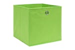 Vidaxl 288371 Storage Boxes 10 Pcs Green 32x32x32 Cm Fabric