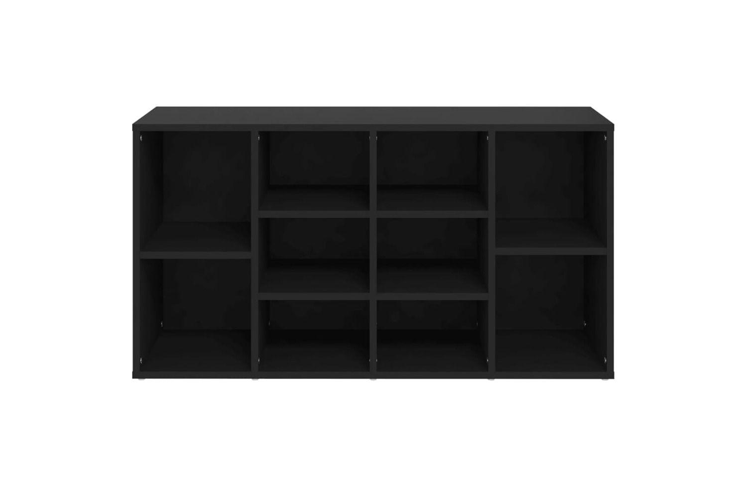 vidaXL 803291 Shoe Bench Black 103x30x54.5cm Engineered Wood