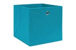 Vidaxl 325233 Storage Boxes 10 Pcs Non-woven Fabric 28x28x28 Cm Baby Blue