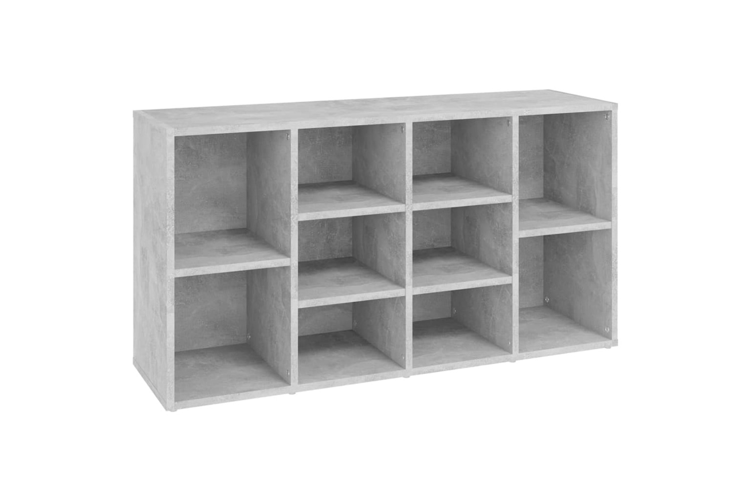 vidaXL 803294 Shoe Bench Concrete Grey 103x30x54.5cm Engineered Wood