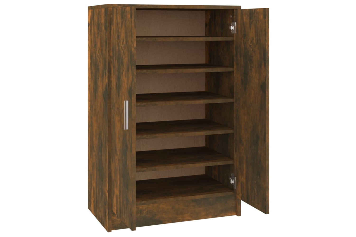 vidaXL Shoe Cabinet Smoked Oak 60x35x92cm Engineered Wood