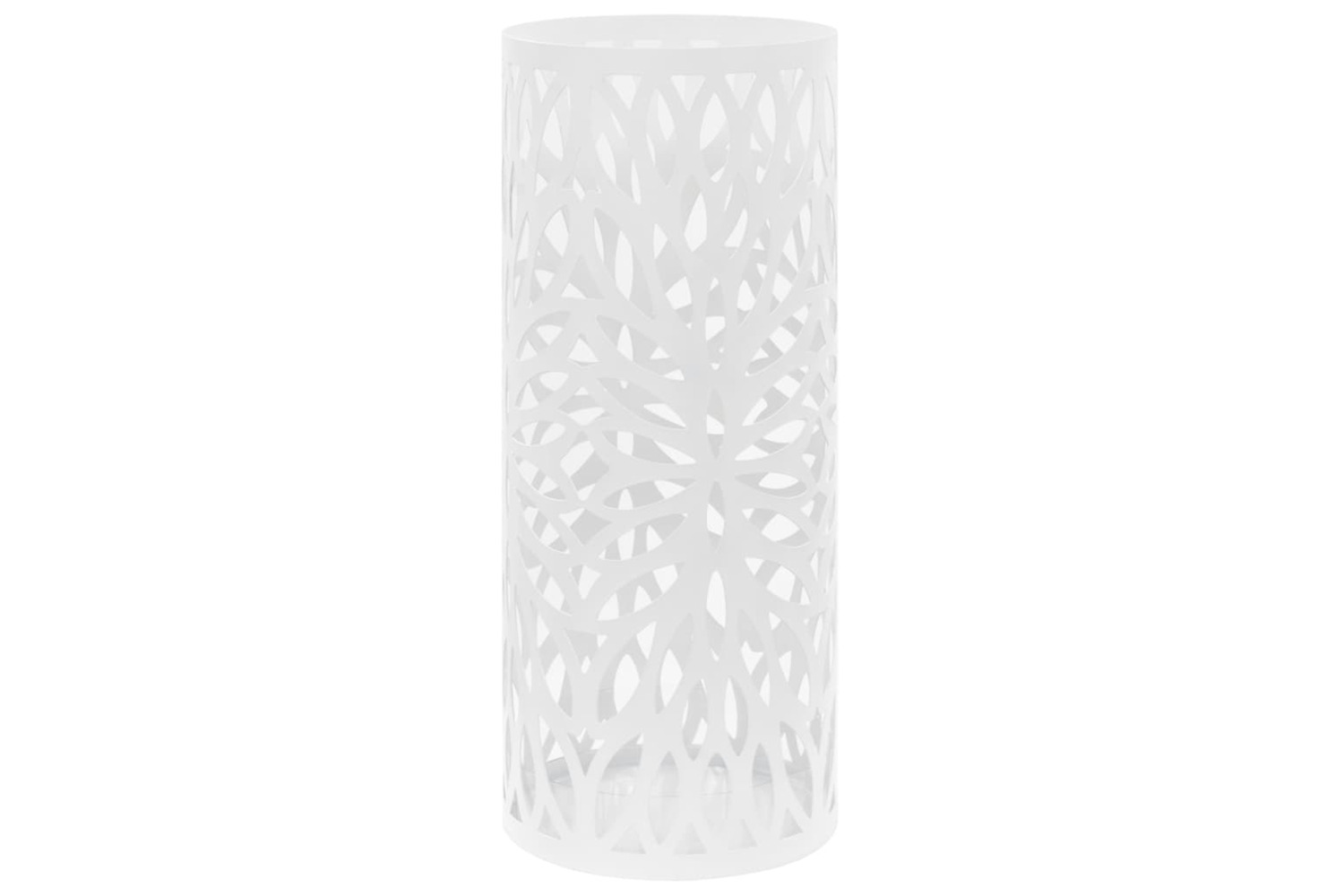 vidaXL 246803 Umbrella Stand Leaves Steel White