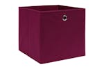 Vidaxl 325201 Storage Boxes 10 Pcs Non-woven Fabric 28x28x28 Cm Dark Red