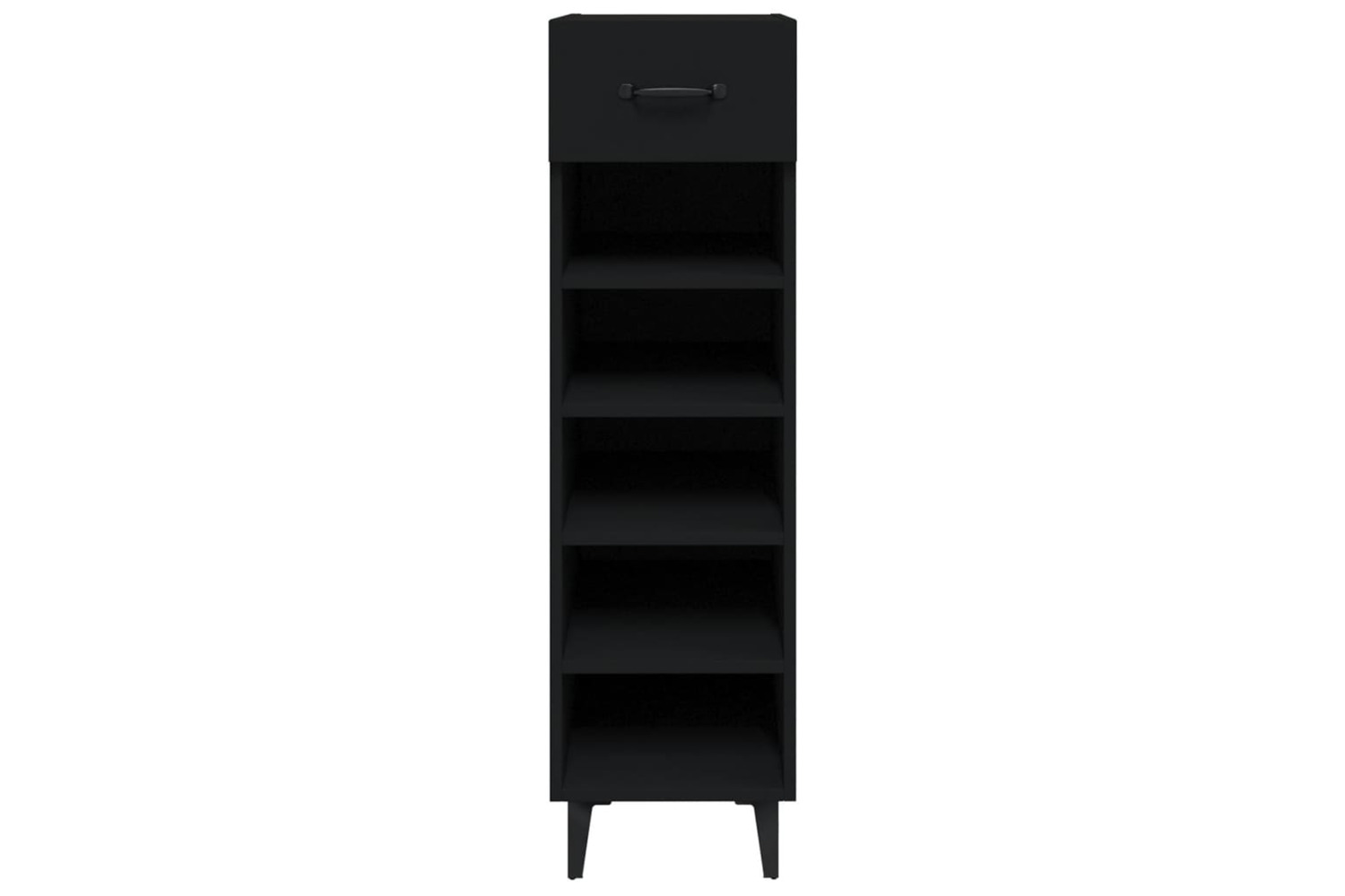 vidaXL 812808 Shoe Cabinet Black 30x35x105cm Engineered Wood