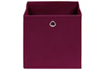 Vidaxl 325199 Storage Boxes 4 Pcs Non-woven Fabric 28x28x28 Cm Dark Red