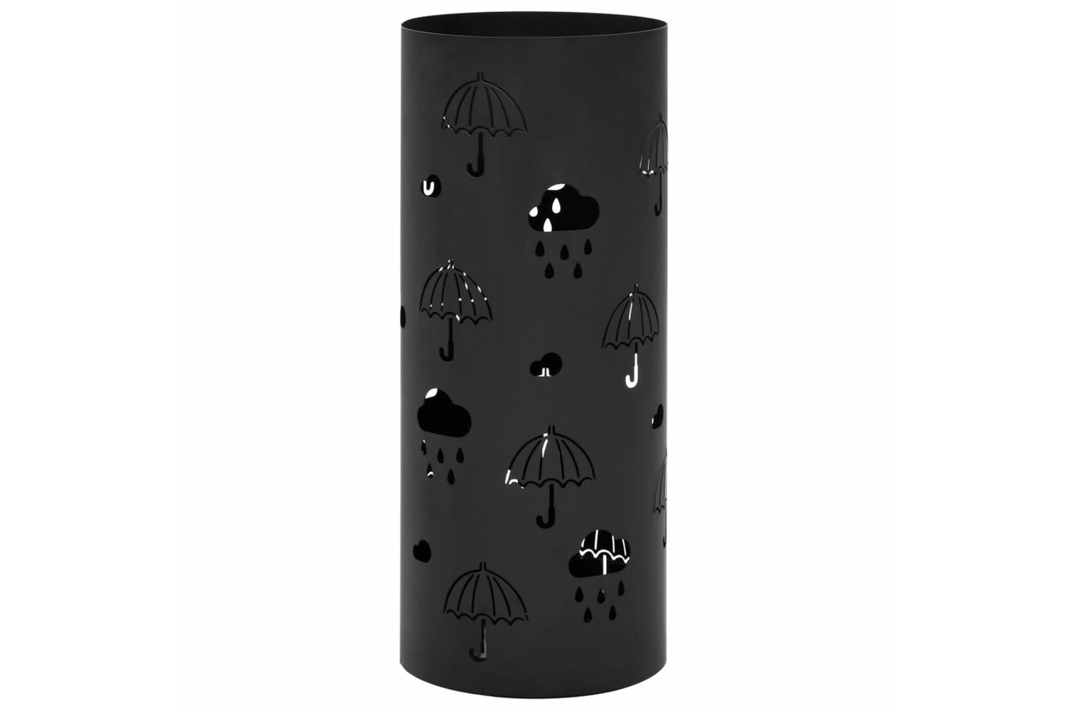 vidaXL 246804 Umbrella Stand Umbrellas Steel Black