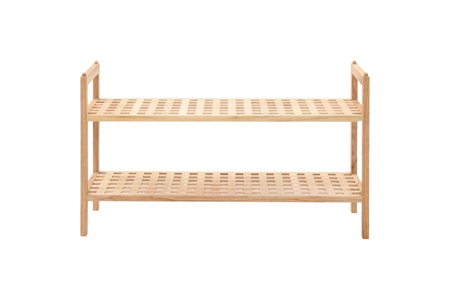 vidaXL 247102 Shoe Rack Solid Walnut Wood 69x26x40cm