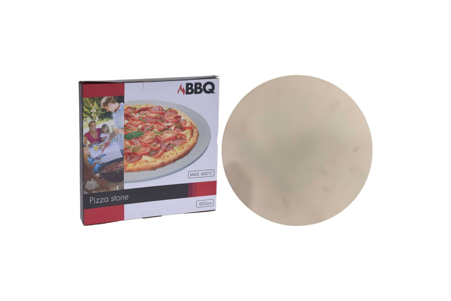 Progarden 436253 Pizza Stone For Bbq 30 Cm Cream