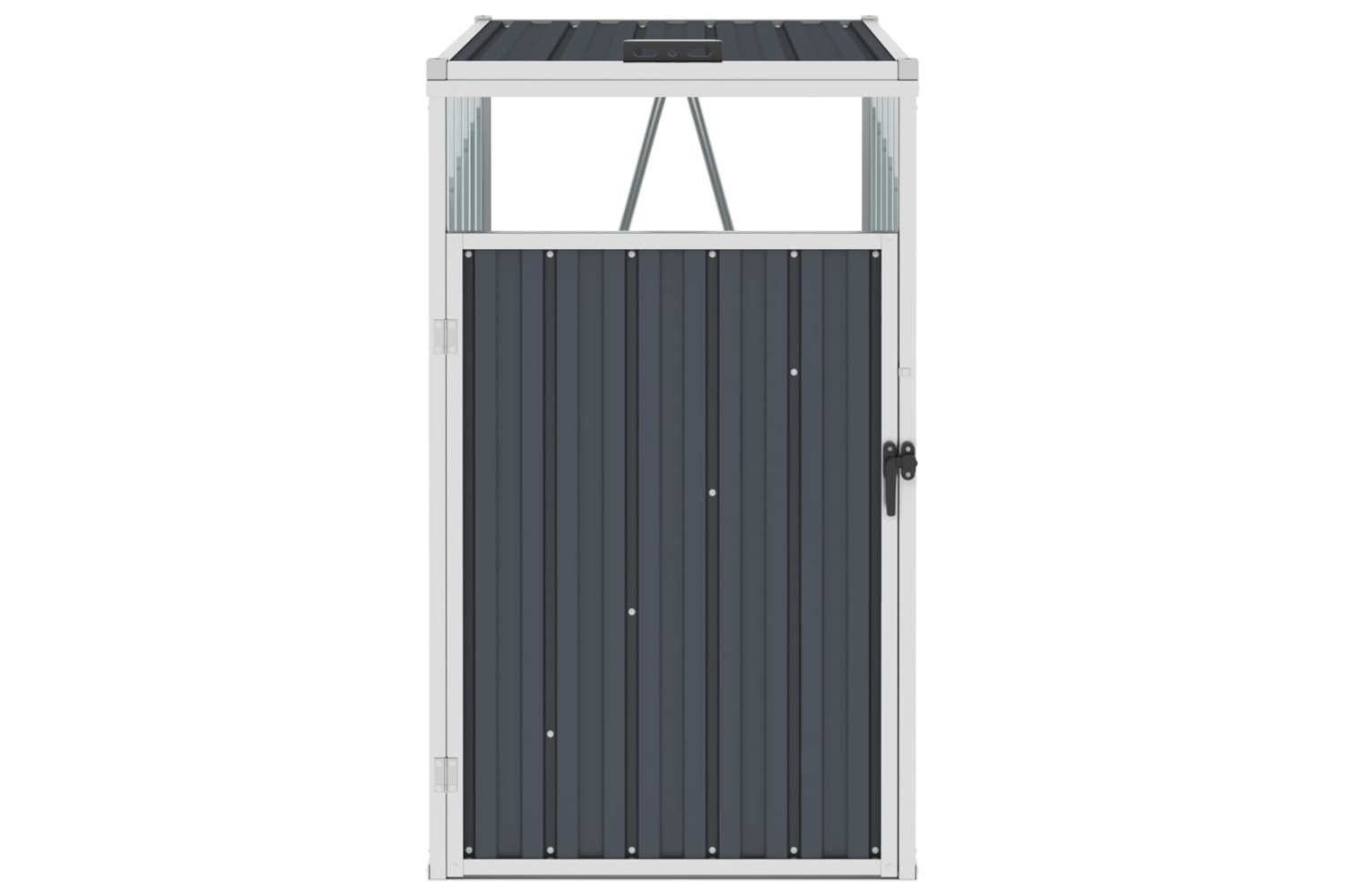 vidaXL 46275 Garbage Bin Shed Anthracite 72x81x121cm Steel