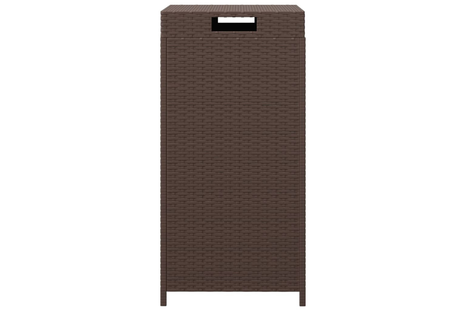 vidaXL 319411 Trash Bin Brown 40x40x80cm Poly Rattan