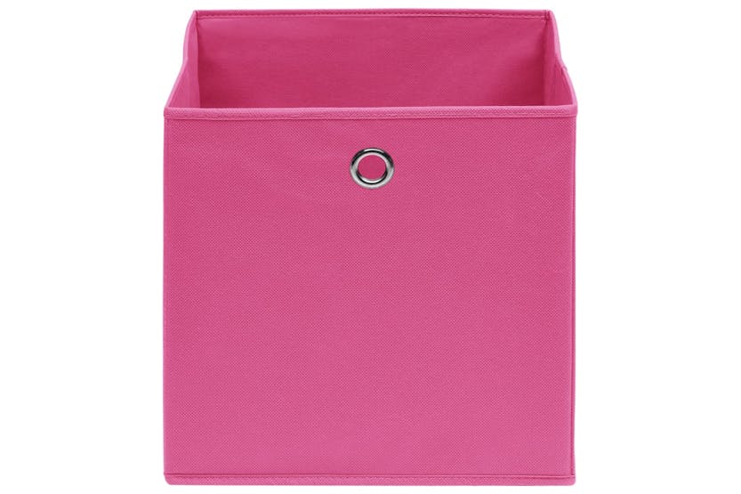 Vidaxl 325205 Storage Boxes 10 Pcs Non-woven Fabric 28x28x28 Cm Pink