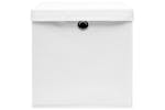 Vidaxl 325208 Storage Boxes With Covers 4 Pcs 28x28x28 Cm White