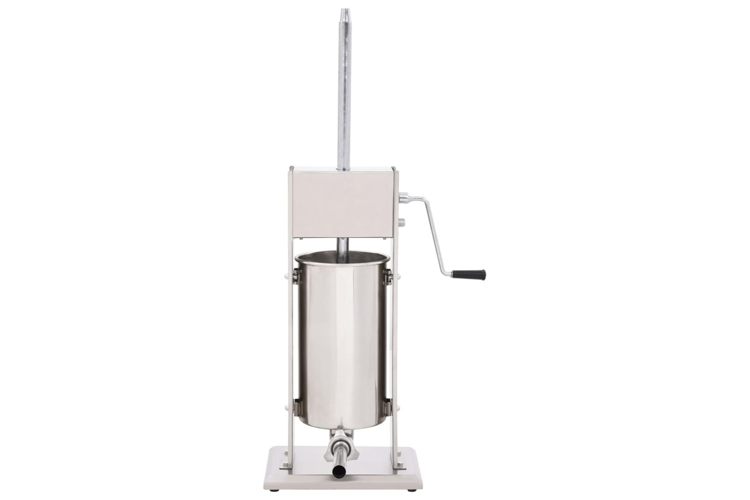 vidaXL 50965 Manual Sausage Stuffer Silver 15 L Stainless Steel