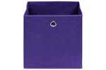 Vidaxl 325213 Storage Boxes 10 Pcs Non-woven Fabric 28x28x28 Cm Purple