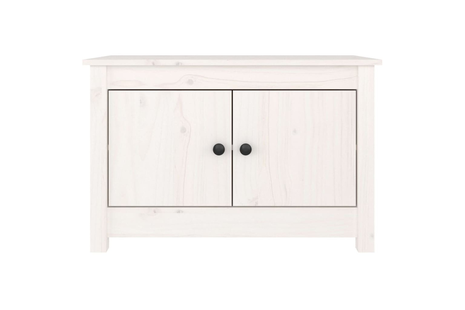 vidaXL 813780 Shoe Cabinet White 70x38x45.5cm Solid Wood Pine