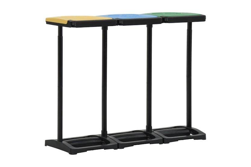 Vidaxl 340989 Bin Bag Stands With Lid 240-330 L Multicolour Pp