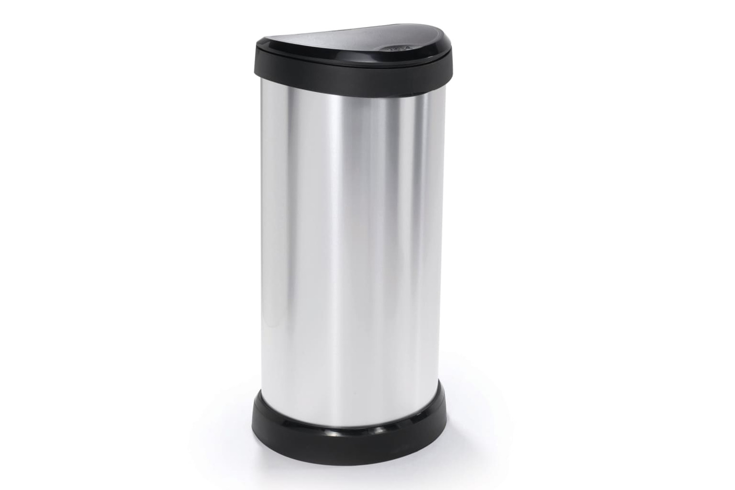 Curver 443825 Pedal Bin Deco Oval 40l Silver