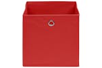 Vidaxl 325219 Storage Boxes 4 Pcs Non-woven Fabric 28x28x28 Cm Red