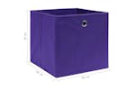 Vidaxl 325213 Storage Boxes 10 Pcs Non-woven Fabric 28x28x28 Cm Purple