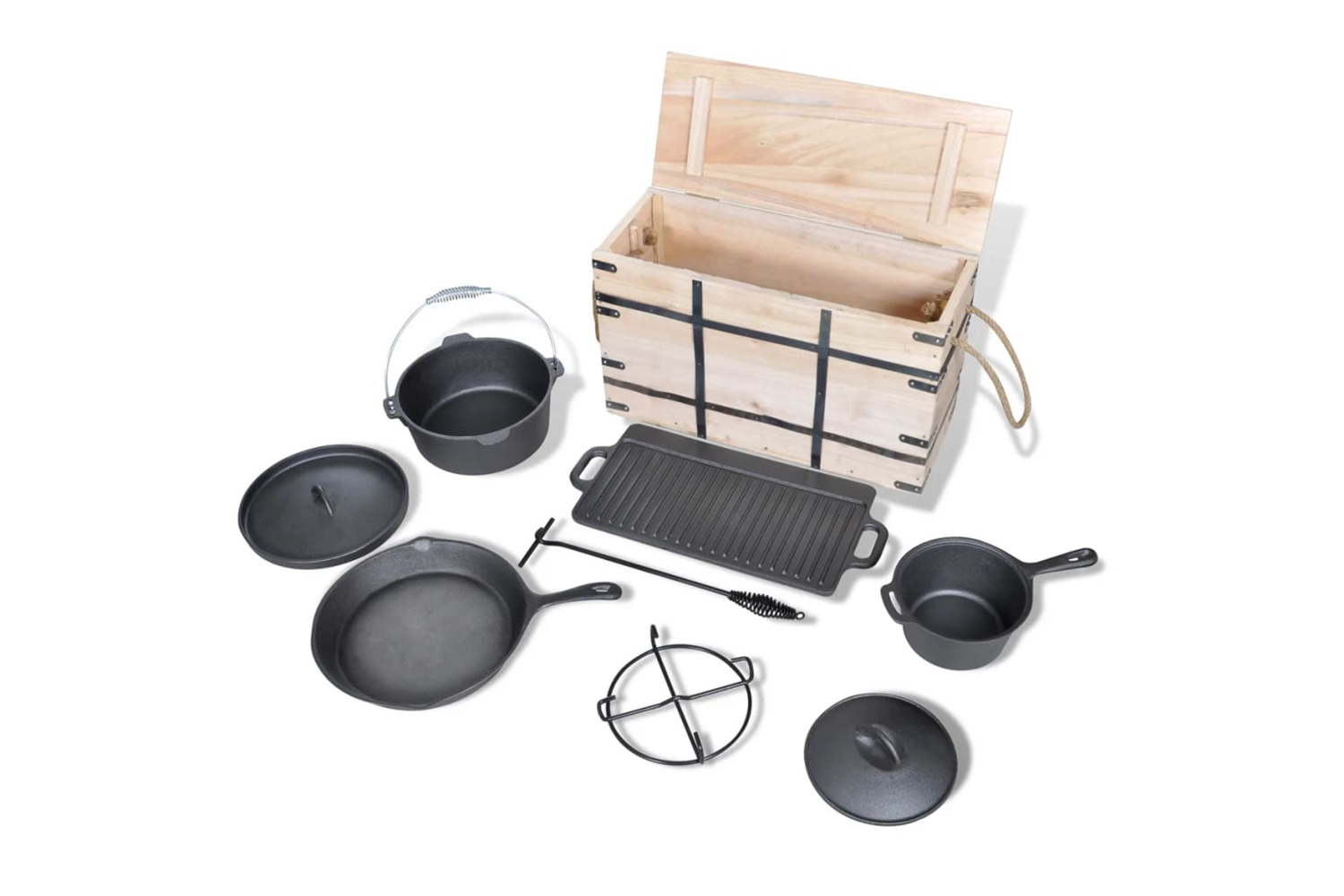 vidaXL 40829 Dutch Oven Set 9pcs