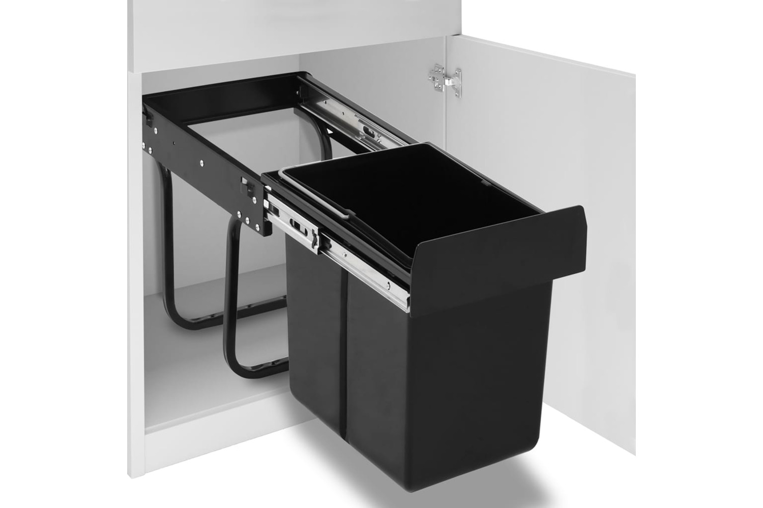 vidaXL Kitchen Cupboard Pull-out Dustbin Soft-close 20 L