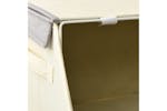 Vidaxl 332901 Stackable Storage Box Set Of 4 Pieces Fabric Grey & Cream