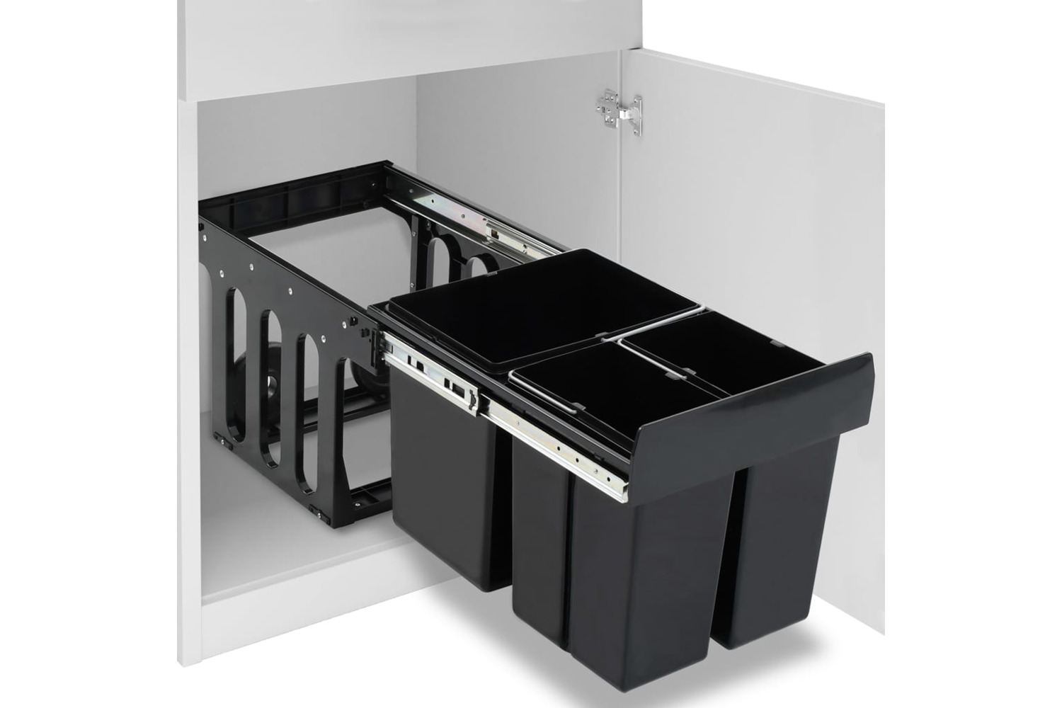 vidaXL 51182 Kitchen Cupboard Pull-out Dustbin Soft-close 48 L