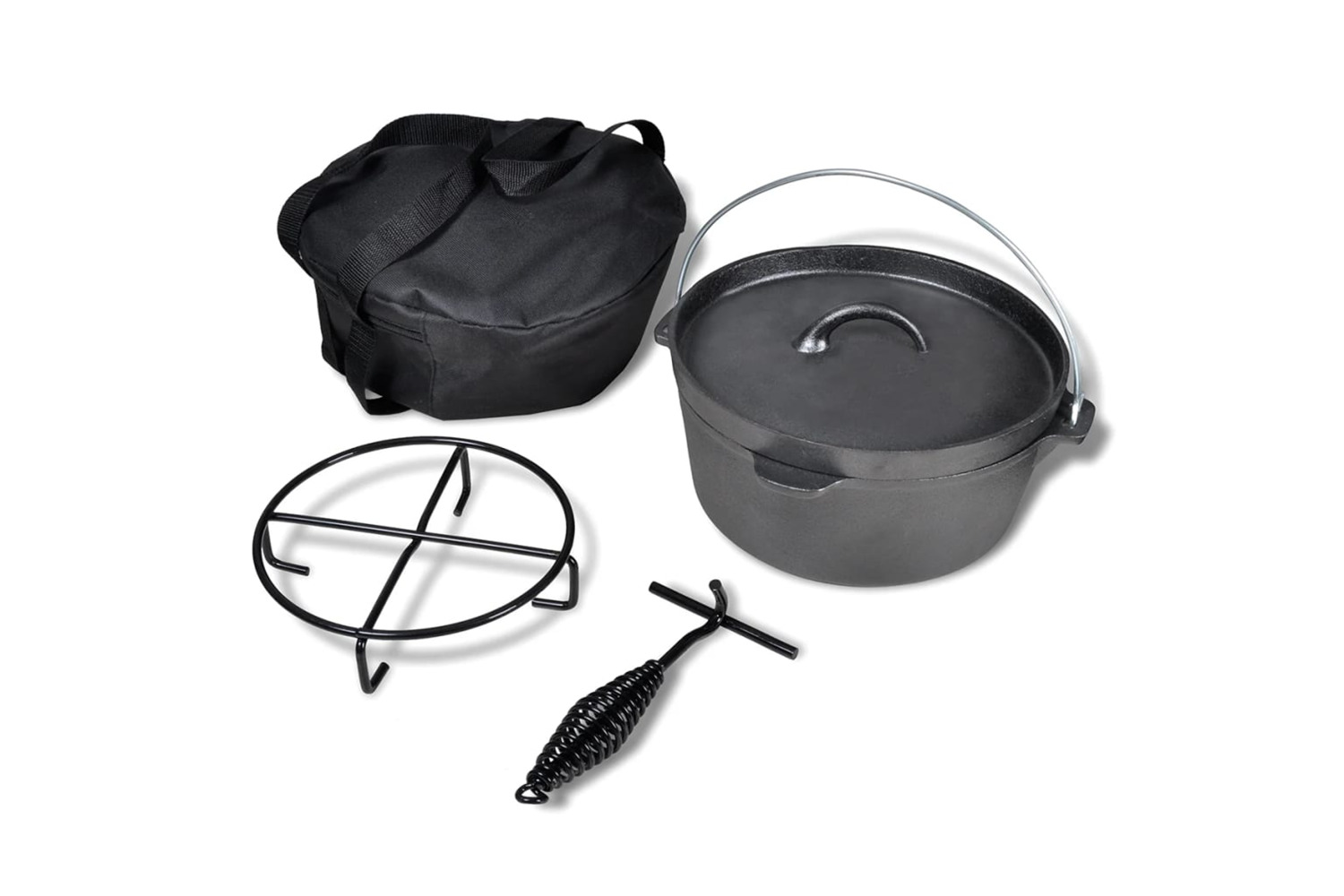 vidaXL 41562 Dutch Oven 4.2 L Including Accessories