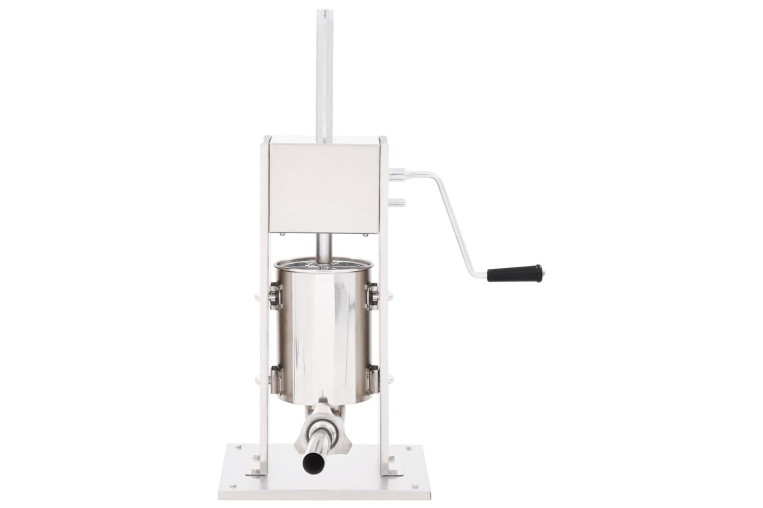 vidaXL 50961 Manual Sausage Stuffer Silver 3 L Stainless Steel