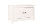 Vidaxl 813780 Shoe Cabinet White 70x38x45.5 Cm Solid Wood Pine