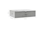 Vidaxl 332905 Storage Box Fabric 70x40x18 Cm Grey