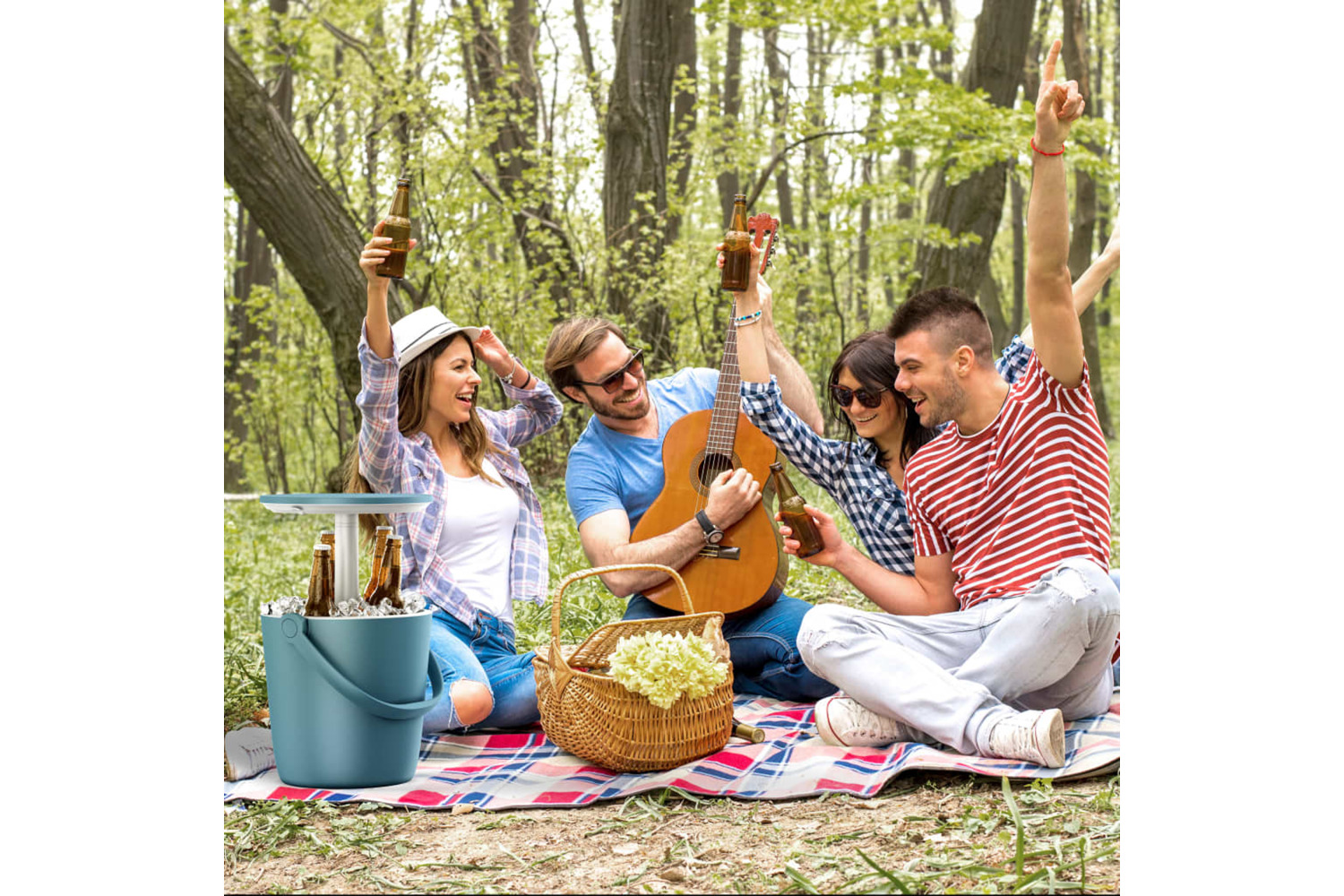 Keter 428405 Table Cooler Go Bar Ocean Blue