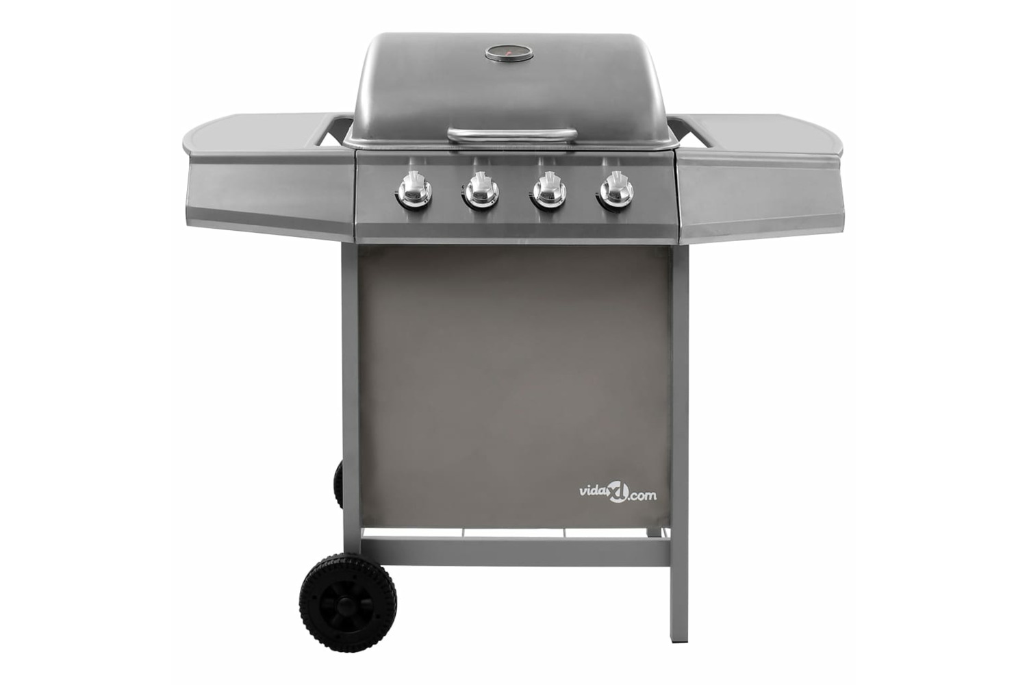 vidaXL 3053626 Gas Bbq Grill With 4 Burners Silver