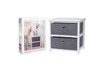 H&s Collection 441895 Storage Cabinet With 2 Drawers Mdf