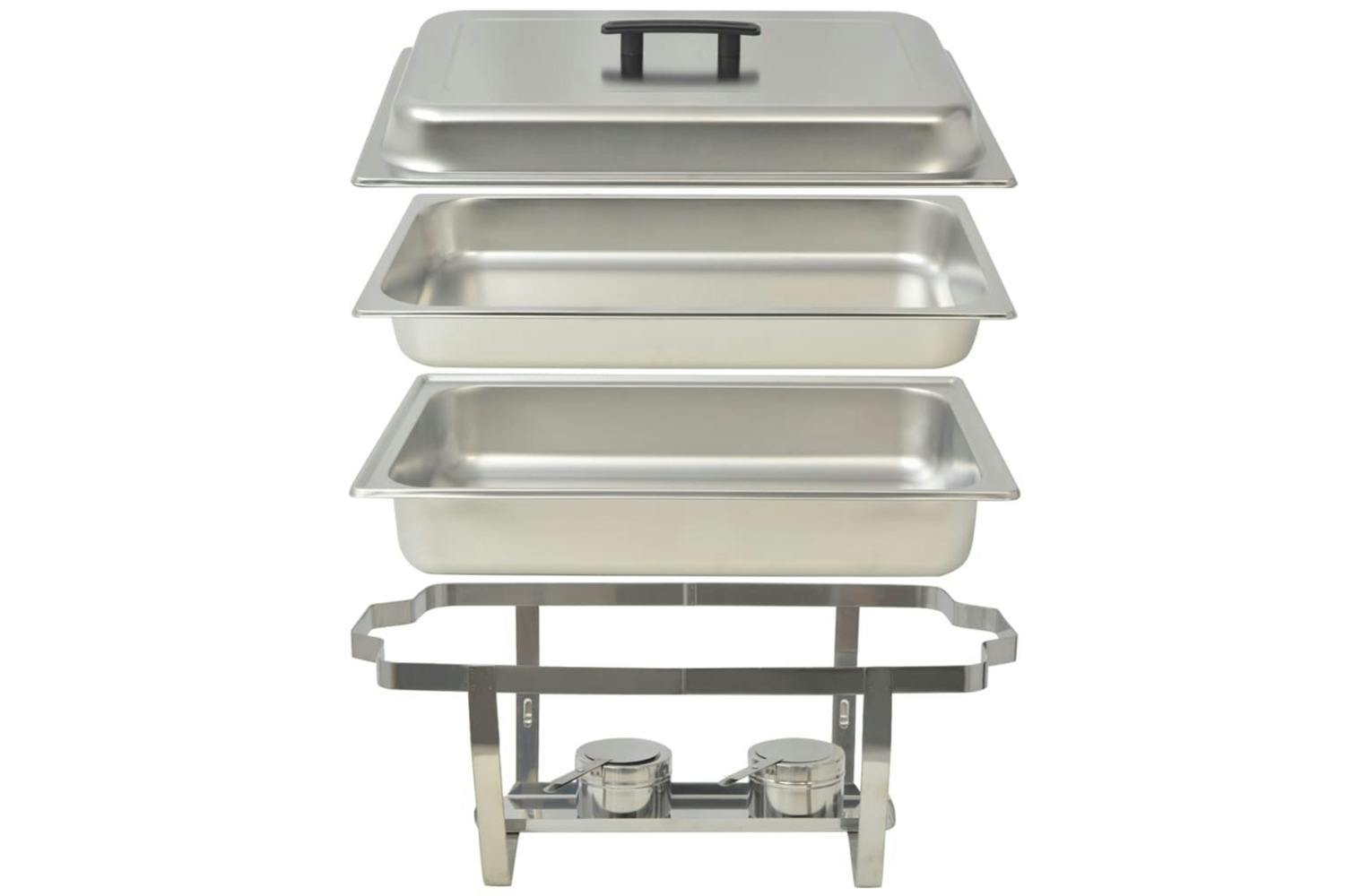 Vidaxl 50528 2 Piece Chafing Dish Set Stainless Steel