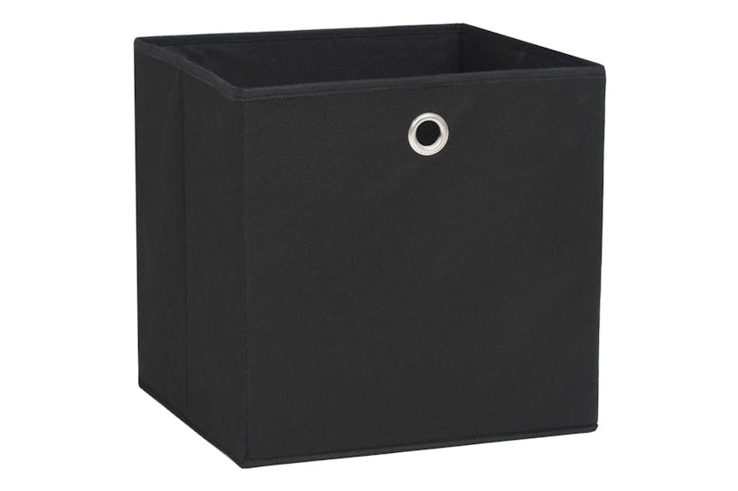 Vidaxl 245746 Storage Boxes 10 Pcs Non-woven Fabric 32x32x32 Cm Black