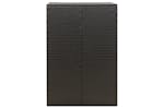 Vidaxl 319860 Single Wheelie Bin Shed Black 70x80x117 Cm Poly Rattan