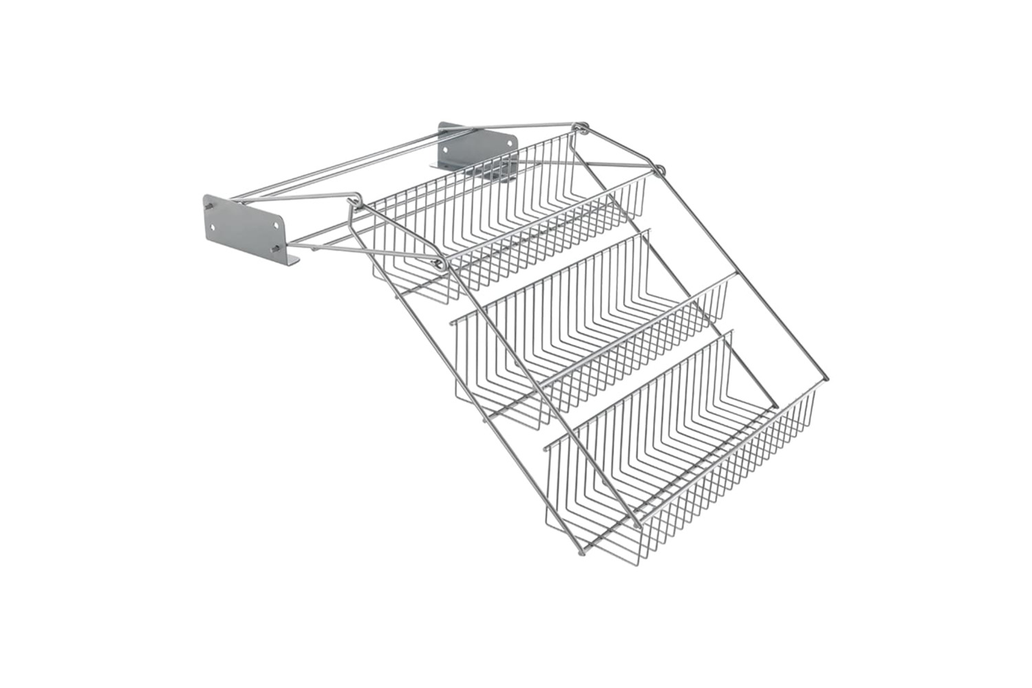 Metaltex 443444 3-tier Spice Rack Up&down On Rails